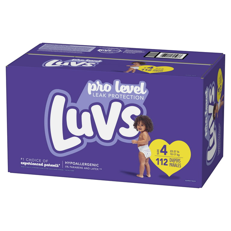 Luvs Baby Diapers Size 4 (22-37 lbs), 112 ct - Fry's Food Stores