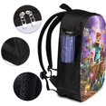thumbnail image 4 of Minecraft Movie Backpack Laptop Backpack for Teen Women men 17 Inch Casual Daypack, 4 of 8