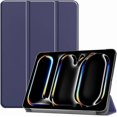 thumbnail image 1 of Funda Protectora de Cuero PU para iPad Pro 11" M4 2024 (5.ª Gen) con Soporte Magnético, Azul, 1 of 7