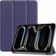 thumbnail image 1 of Funda Protectora de Cuero PU para iPad Pro 11" M4 2024 (5.ª Gen) con Soporte Magnético, Azul, 1 of 7