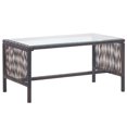thumbnail image 2 of vidaXL 4 Piece Garden Lounge Set with Cushion Poly Rattan Brown, 2 of 5