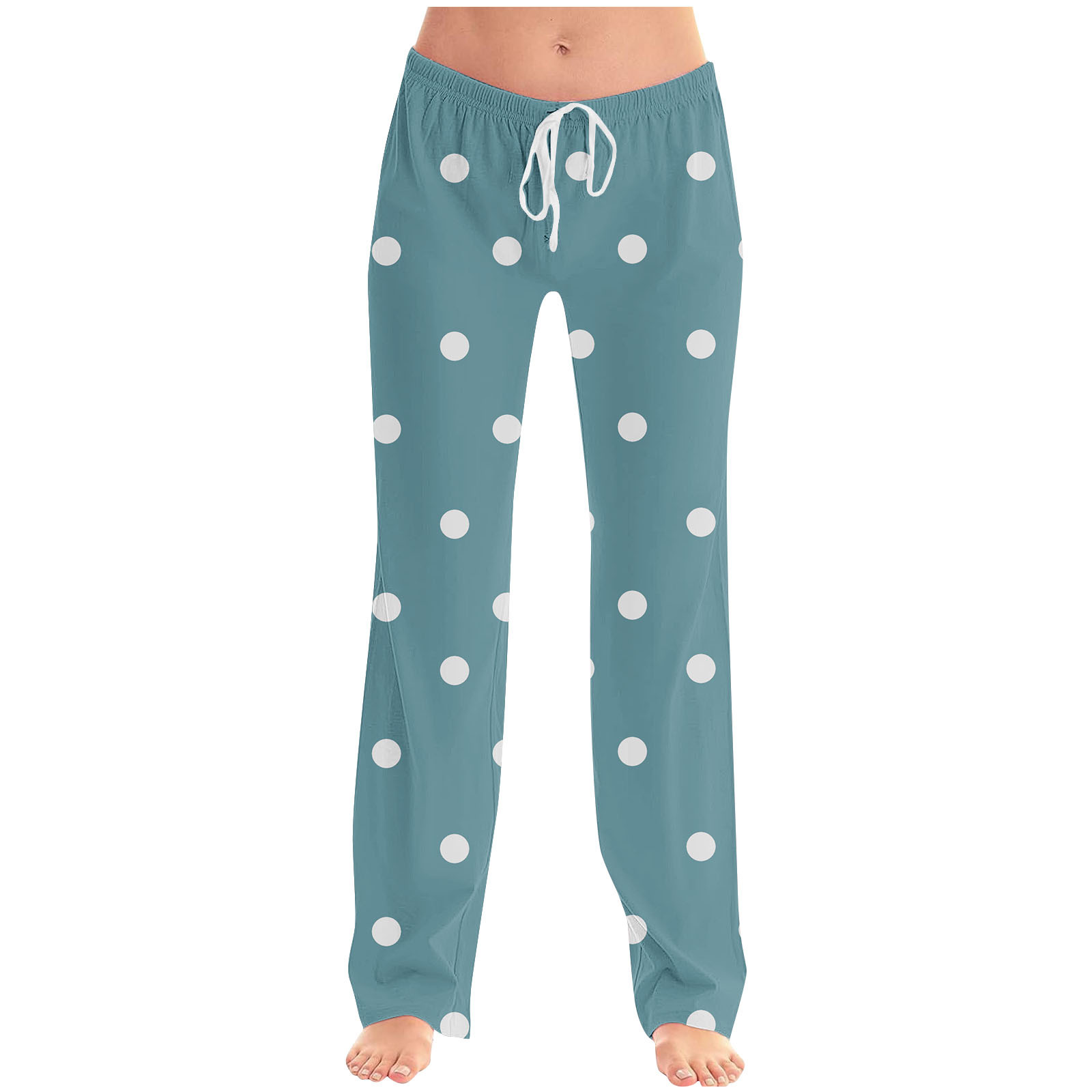 Pantalon Pyjama Femme Noël - Taille élastique, Motif Festif, Chaud Et Doux, Grande Taille