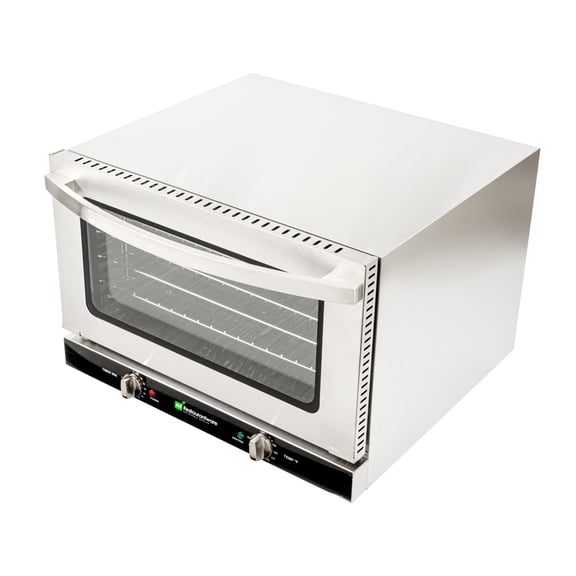 Restaurantware-Hi Tek Half Size Convection Oven, 1 Countertop Electric Oven - 1.5 Cu. Ft., 120V, Stainless Steel Commercial Convection Oven, 1600W, 4 Racks Included