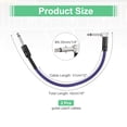 thumbnail image 2 of Uxcell 2 Pcs Guitar Patch Cables 16 Inch Pedal Board Cord 1/4 Inch Metal Straight Bend TS Right Angle Guitar Patch Effect Cable Cord for Instrument Effect Pedal Mixing Console, Purple, 2 of 6