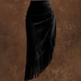 thumbnail image 6 of Paiwinds Women's Gothic Layered Punk Lace Irregular Long Skirt with Elastic Waist, Soft Flowy Polyester for Party Gothic Style, 6 of 9