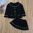 thumbnail image 3 of FOCUSNORM Ensemble Robe 2 Pcs pour Petites Filles Haut à Manches Longues et Jupe Courte, 3 of 9
