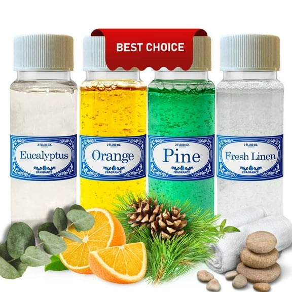 Favorite Concentrated Rainbow Vacuum Fragrances 2.0 fl oz Pack Fresh Linen, Eucalyptus, Orange, Pine