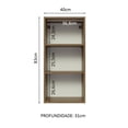 thumbnail image 3 of Alacena Gabinete Superior Cocina Madesa 1 Puerta Lux 40cm MG, 3 of 10