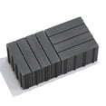 thumbnail image 5 of Kosynda 22 Pcs Wood-Plastic Patio Deck Tiles, 12 x 12in, Waterproof Interlocking Floor Tiles for Porch, Poolside, Balcony, Backyard, Dark Gray, 5 of 13