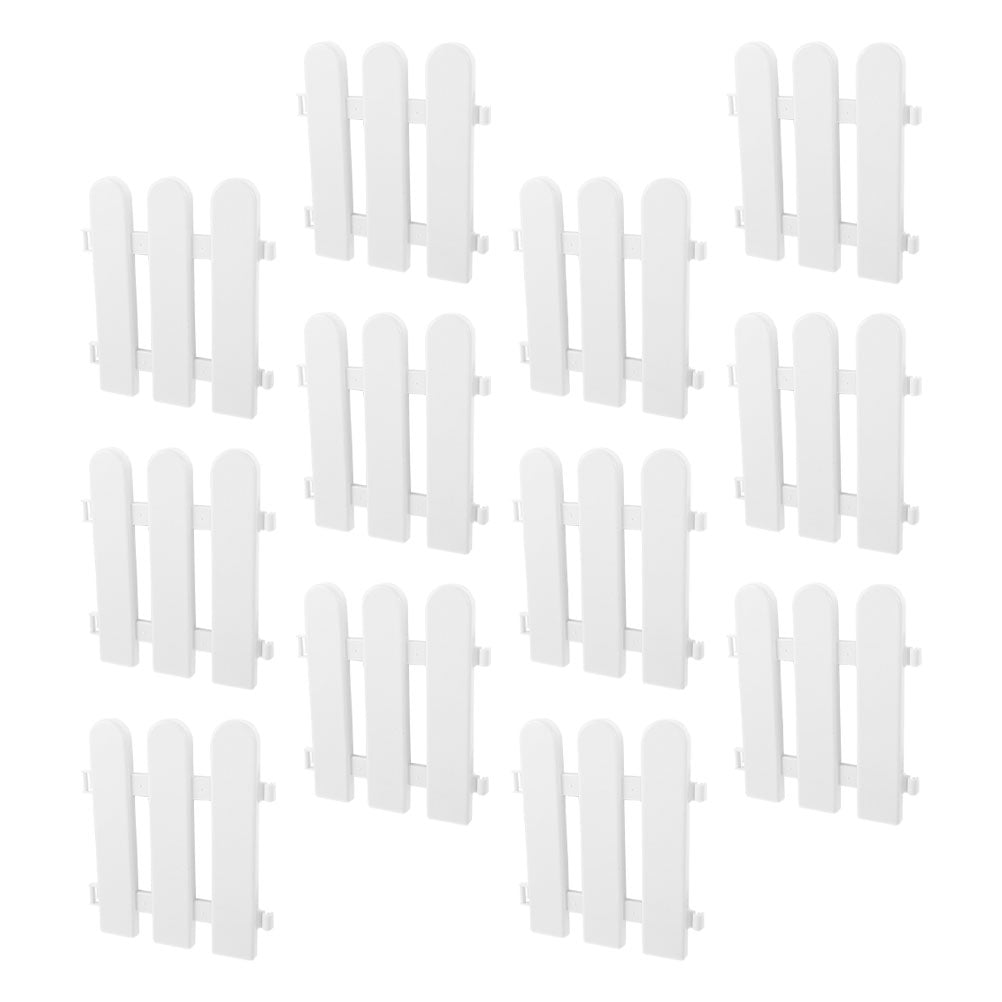 Masteelf 12pcs Garden Decorative Fence Lawn Plant Fence Border Garden Landscape Fence Decors Garden Fence Ornament Multi-use Fence Decor