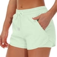 thumbnail image 2 of Women's Running Shorts with Liner 3 Zipper Pockets Elastic Workout Athletic Gym Yoga Shorts, XL, 2 of 5