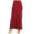thumbnail image 3 of Fashion2Love Women's Juniors/Plus Size Long Pencil Stretch Twill Skirt, 3 of 6