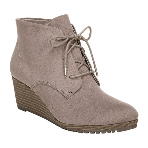 dr scholl's gray wedge booties