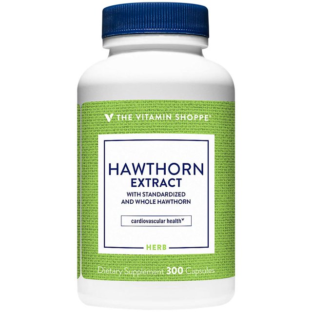 Suplemento de extracto de espino blanco de The Vitamin Shoppe 300 cápsulas