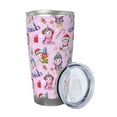 thumbnail image 2 of KLL Christmas Unicorns Print 40oz Stainless Steel Insulated Car Cup with Spillproof Lid - Keep Your Drink Hot or Cold on the Go-Straw Three-piece Set, 2 of 8