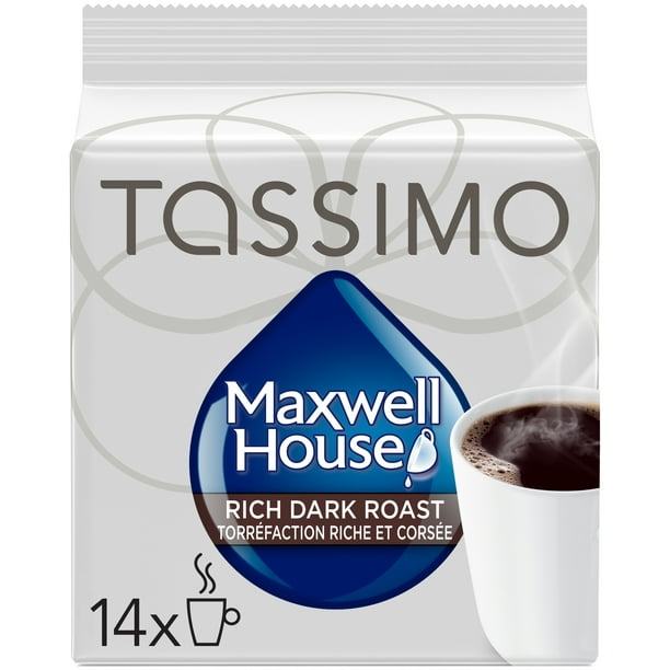 Disques individuels T DISC de café de torréfaction riche et corsée Maxwell House Tassimo 14 T&nbsp;DISC