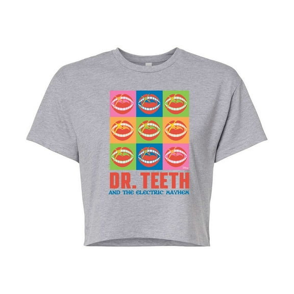 Disney The Muppets - Dr. Teeth & The Electric Mayhem Tour - Juniors Cropped Cotton Blend T-Shirt
