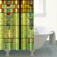 thumbnail image 2 of Shower Curtain Set with Snap-in,Colorful Retro Classic Design (5) Shower Curtains Reusable Shower Liner,Decorative Polyester Bathroom Curtain,72x72Inch, 2 of 4