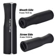 thumbnail image 4 of HOMEIORA 22 Pack Reusable Straws Tips, Silicone Straw Tips, Multi-color Food Grade Straw Tip Covers Only Fit for 1/4 Inch Wide(6MM Out diameter) Stainless Steel Straws, Black, 4 of 6