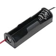 thumbnail image 2 of 5 Pack of One AA Battery Holders with Wire Leads - Plastic, Color: Black, Size: 2.3"×0.65"×0.52", 2 of 2