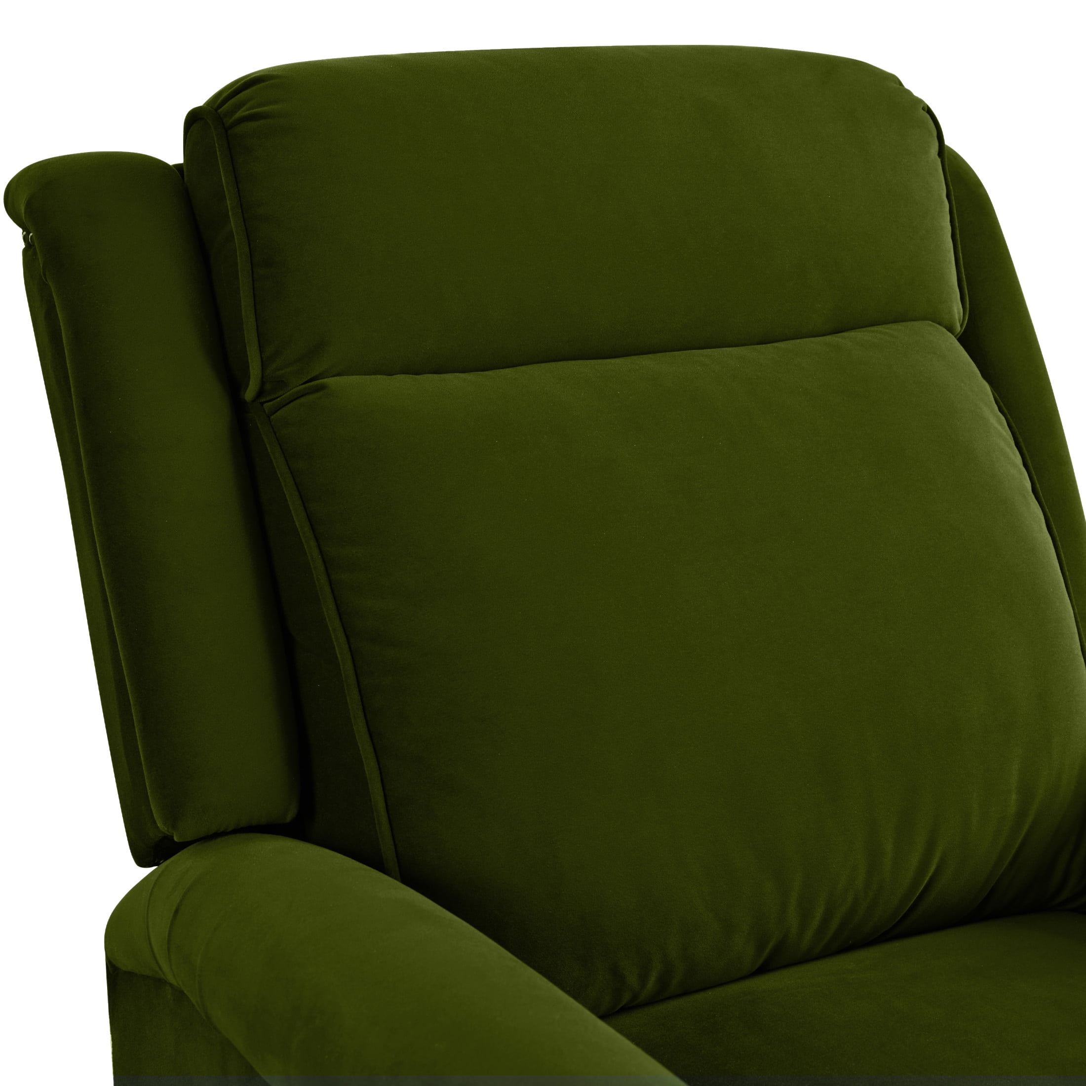Christopher Knight Home Elegant Velvet 360° Swivel Recliner with Nailhead Accents and Adjustable Design, Green