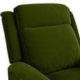 thumbnail image 6 of Christopher Knight Home Elegant Velvet 360° Swivel Recliner with Nailhead Accents and Adjustable Design, Green, 6 of 12
