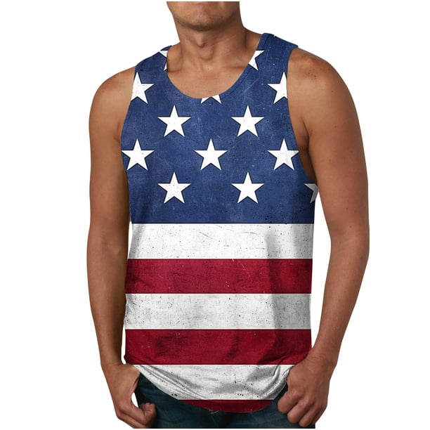 Camiseta de Cuello Redondo sin Mangas para Hombres Camiseta de Cuello Redondo para Hombres
