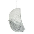 thumbnail image 4 of Modway Hide Fabric Outdoor Patio Swing Chair without Stand in White/Gray, 4 of 6