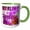 Green/White, variant on 3drose, Pink Berlin Typography with Brandenburg Gate, 11oz Magic Transforming Mug