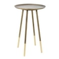 thumbnail image 2 of Renwil Pawn Mid-Century Iron Accent Table in Antique Brass, 2 of 3