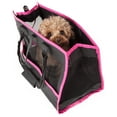 thumbnail image 2 of Pet Life ® 'Posh Paw' Elegant Leatherette Designer Fashion Travel Pet Dog Carrier Tote, 2 of 5