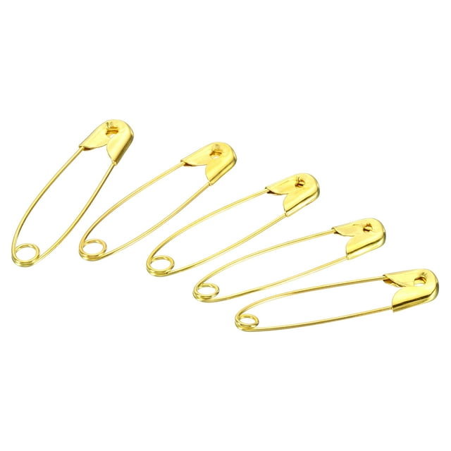 Uxcell Safety Pins 1.18 Inch Nickle Plated Small Sewing Pins Gold Tone 400Pcs
