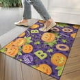 thumbnail image 4 of Happy Halloween Front Door Mat Anti Slip Pumpkin Spooky Welcome Mat Friendly the Indoor Door Mat/Outdoor Crystal Velvet 30x17 Inches, 4 of 7