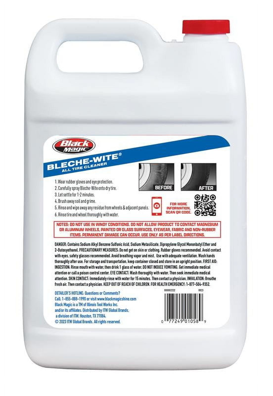 Black Magic Bleche-Wite Tire Cleaner, 1 Gallon - 800002222