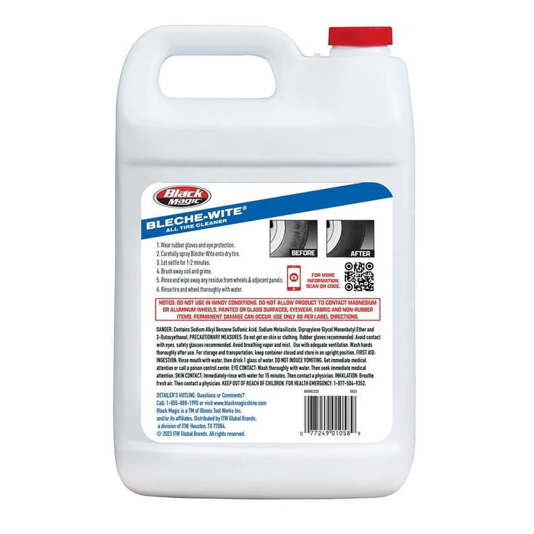 Black Magic Bleche-Wite Tire Cleaner – 1 Gallon Jug – 800002222