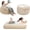 Faux Fur - Beige, variant on Convertible Bean Bag Folds from Lazy Chair to Floor Mattress Bed, Stuffed Floor Sofa Couch Sofa Bed for Boys and Girls, High-Density Foam Filling