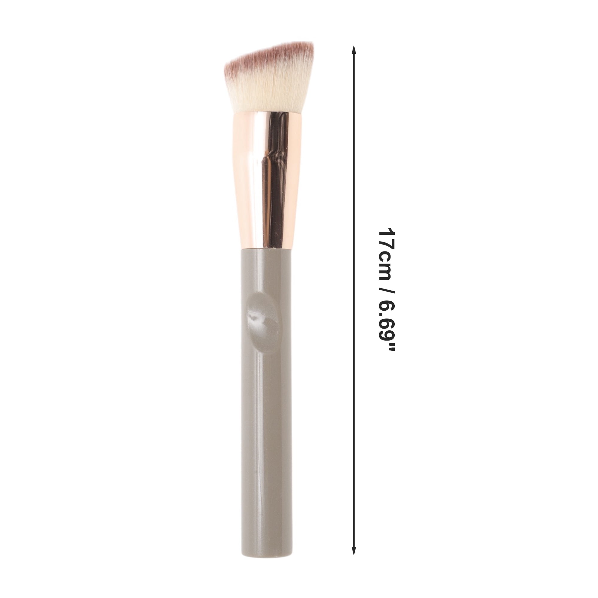 Unique Bargains 1 Pc Durable Foundation Brush Light Coffee Color