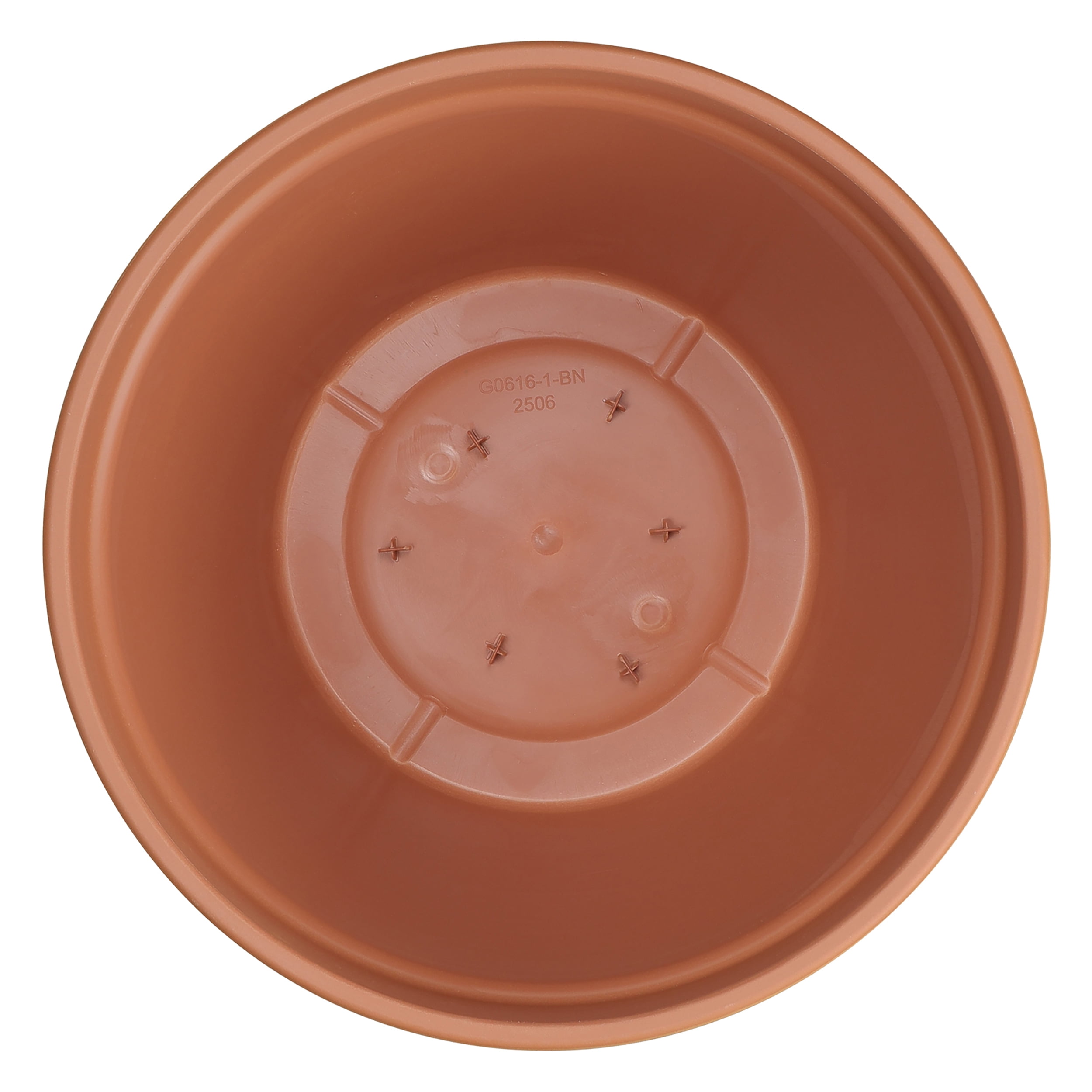 Mainstays Blake 16" x 16" x 13.5" Round Faux Terracotta Recycled Resin Planter