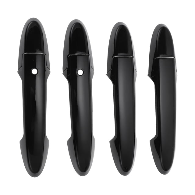 Cubierta de manija de puerta de automóvil inteligente Unique Bargains, cubierta de manija de puerta lateral, para Honda Fit Jazz GK5 GP5 2014-2018, ABS negro 1 juego