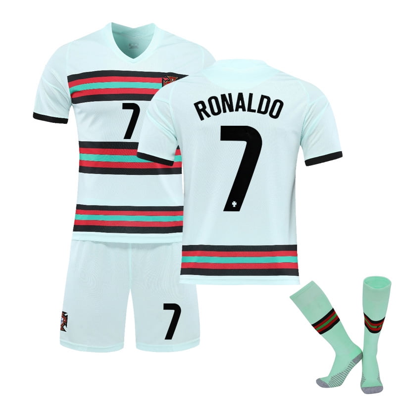 TIMPCV 2021 Portugal #7 Cristiano Ronaldo Kids Football Jersey