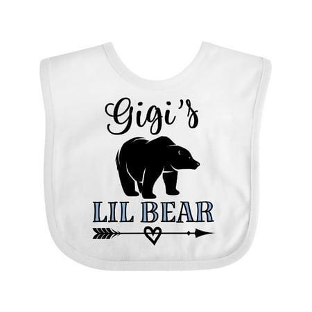 

Inktastic Gigi Lil Bear Grandson Gift Baby Boy Bib