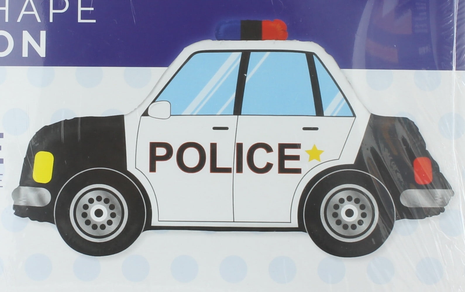 34" Police Car Mylar Foil Balloon Party Decorating Supplies 