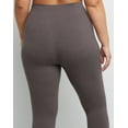 thumbnail image 5 of Hanes Just My Size Women's Stretch Jersey Capri Leggings, 19.5" (Plus ) Charcoal Heather 4X, 5 of 7