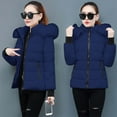 thumbnail image 3 of Inleife Womens Parkas Clearance, Women's Winter Tops Jacket With Hood Waist And To Overcome Outer Long Sleeve Coats, 3 of 5