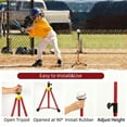 thumbnail image 4 of Portables Tripods Batting Tees Set With Ground Stakes And Carry Bag For Ages 3-8 Baseball Softball Practices, 4 of 11