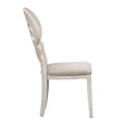thumbnail image 3 of Chaise Latérale à Dossier Éclaboussé Blanche Réinventée Style Ferme (RTA) - Ensemble de 2, 3 of 8