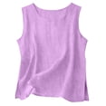 thumbnail image 6 of Shadoumai Women Cotton Linen Tank Tops Loose Fit Casual Sleeveless Summer Linen Shirts Lightweight Gauze Crewneck Camisole 2026, 6 of 6