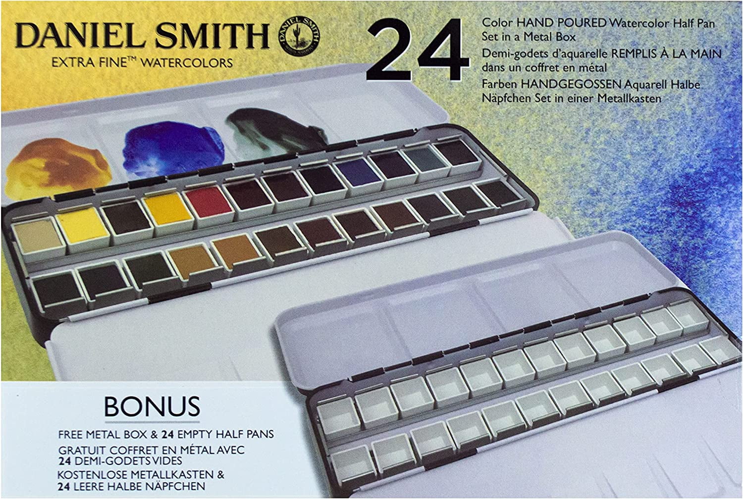 Daniel Smith Extra Fine Watercolor Set, 24-Colors & 24 Pans  display picture 1