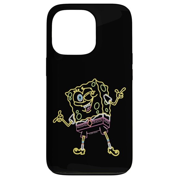 Funda para teléfono SPONGEBOB SQUAREPANTS Neon Line Art para iPhone 13 Pro