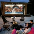 thumbnail image 7 of Outdoor Projector Screen with Stand, 100 Inch Portable Foldable HD Movie Screen Double Sided Wrinkle-Free Projection Screen with Carry Bag for Backyard Night, 7 of 7